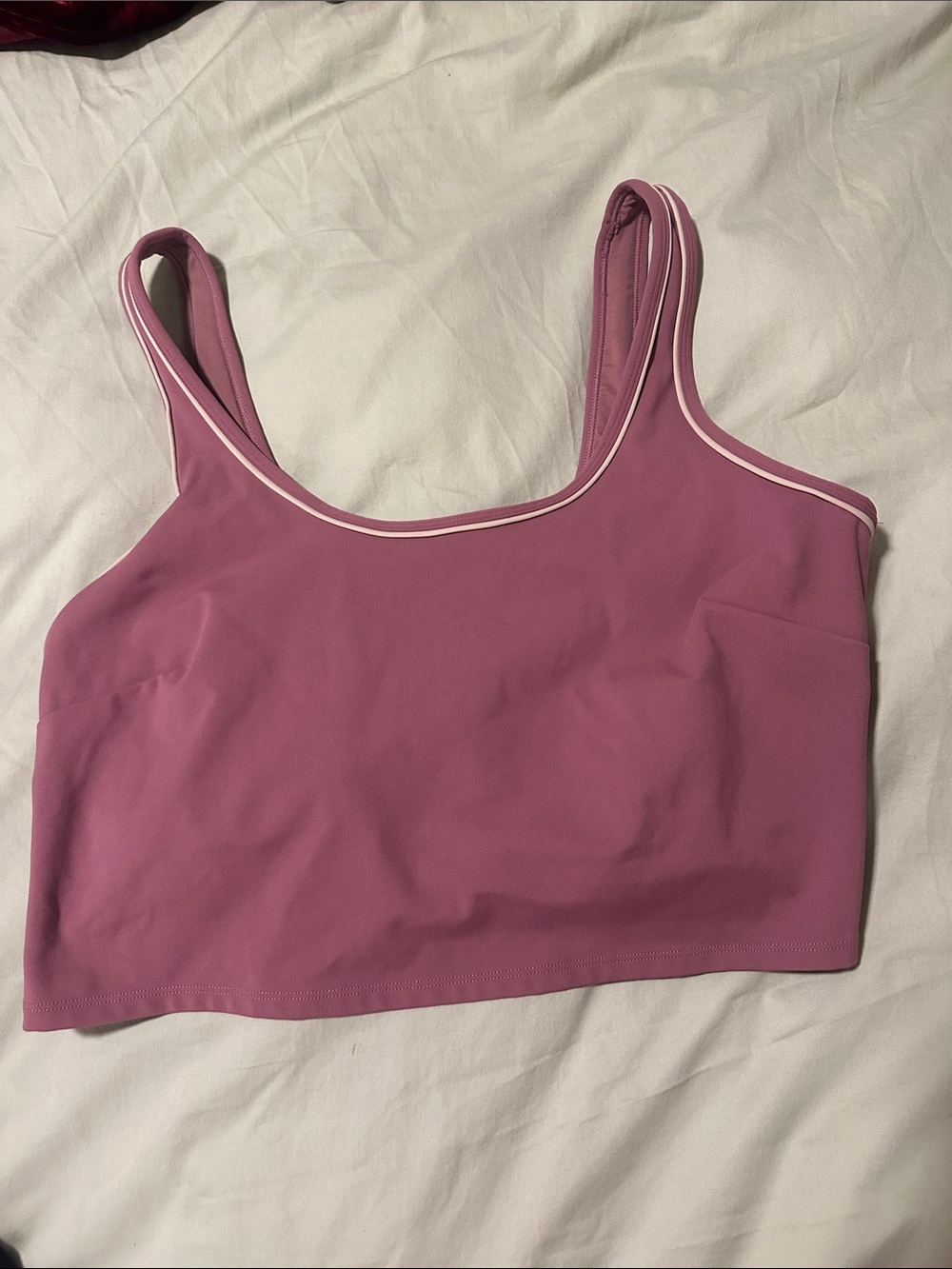 JoyLab Pink Tank Top with White Trim